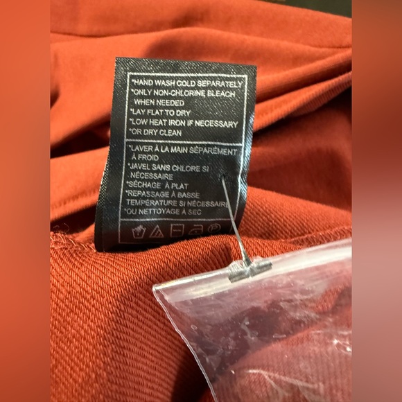 Betsey Johnson Womens Side Slit
Long Maxi Dress Burnt Orange Puff Sleeve LARGE - Picture 11 of 12